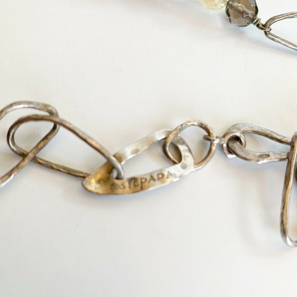Silpada Sterling Silver Necklace Stone Jade - Picture 3 of 6